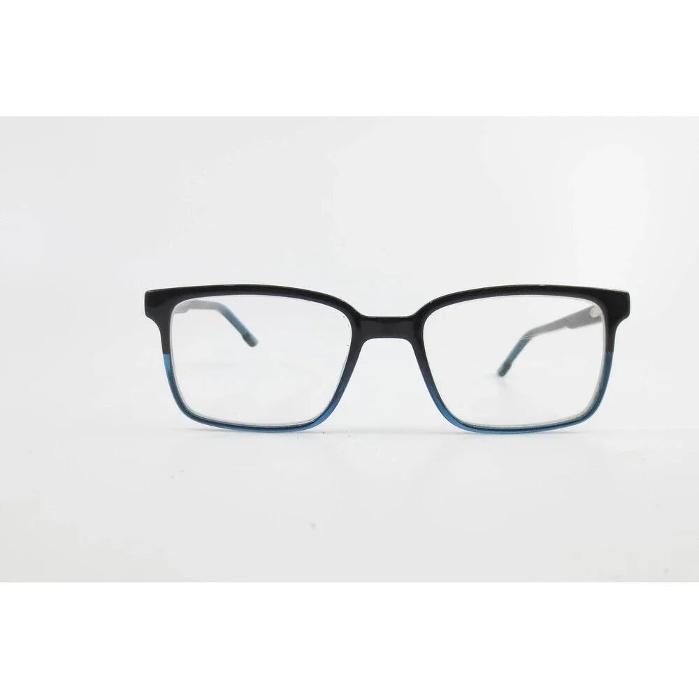 KP 20236 Black Blue Rectangular Eyeglass Frames 47-16-135 Modern Two Tone